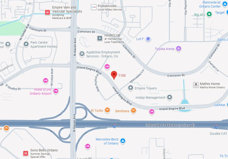 HR Direct Services - Locations Map - Ontario, CA