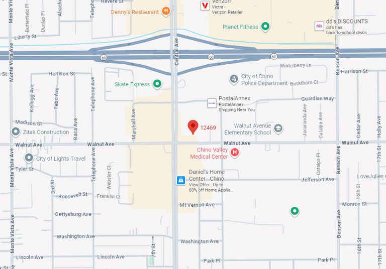 HR Direct Services - Locations Map - Chino, CA