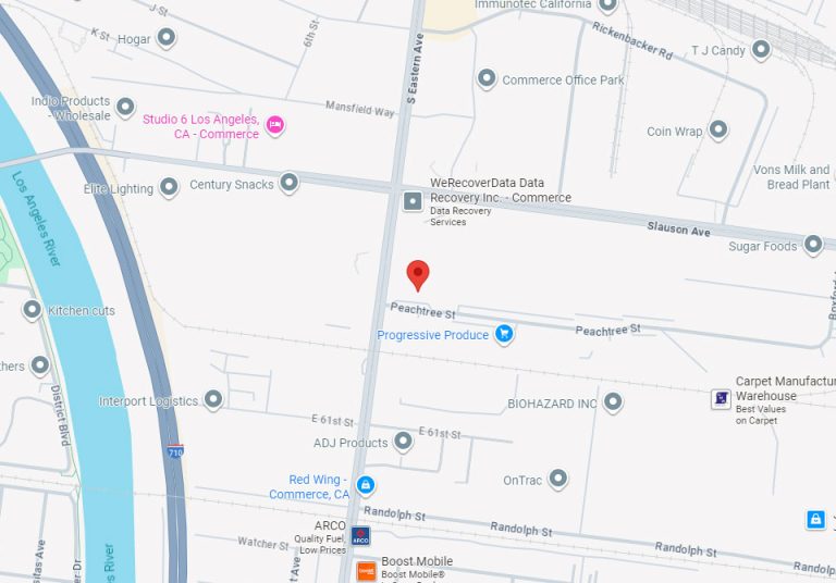 HR Direct Services - Locations Map - Commerce, CA