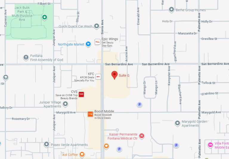 HR Direct Services - Locations Map - Fontana, CA