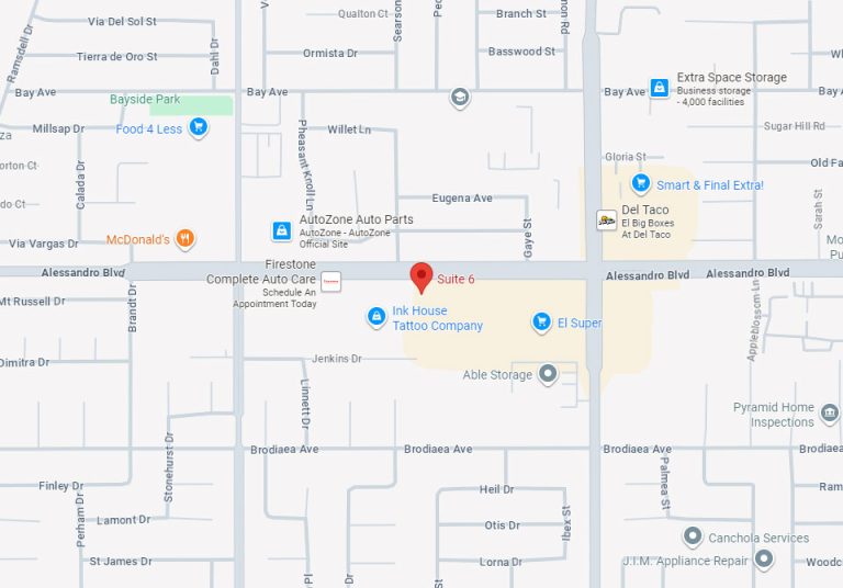 HR Direct Services - Locations Map - Moreno Valley, CA
