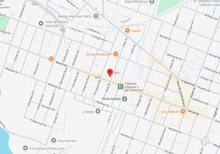HR Direct Services - Locations Map - Perth Amboy, NJ
